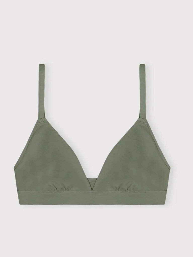 Nwt Organic Basics Flex Triangle Bralette - Sz L